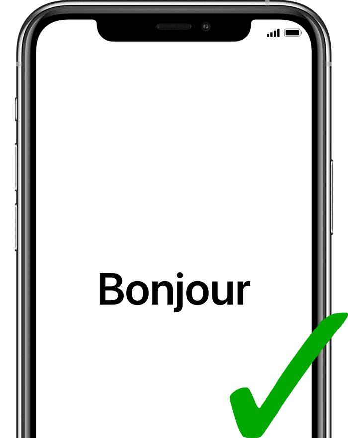 Cet iPhone a été réinitialisé