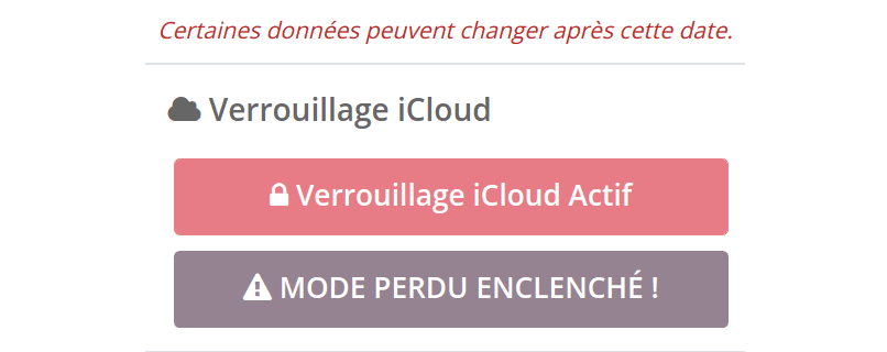 Mode Perdu Enclenché