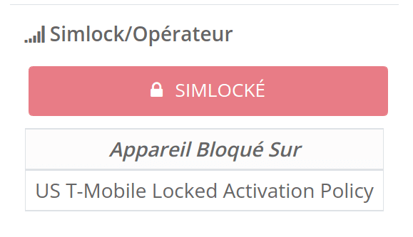 Appareil bloqué sur US T-Mobile