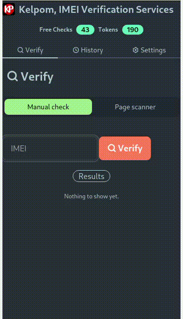 Vérification rapide d'un IMEI