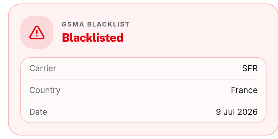 Blacklisted!