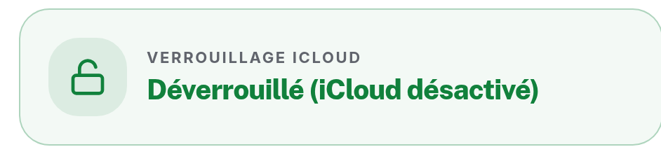 Fonction Localiser Désactivée